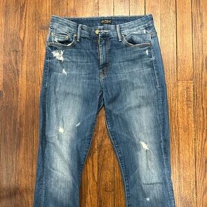 Mother Denim - High Waisted Looker in Rough It Up
Mid-high rise skinny 
Size 28